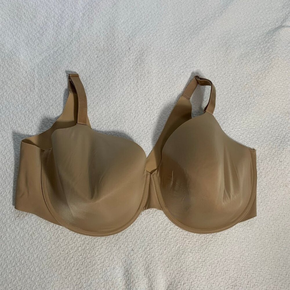 Soma Vanishing 360 Perfect Coverage Bra Women 42DDD Tan Underwire Smoothing